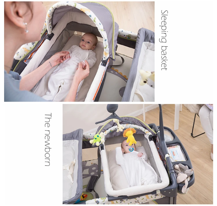 Складная игровая кровать портативная BB многофункциональная детская колыбель сплайсинговая кровать