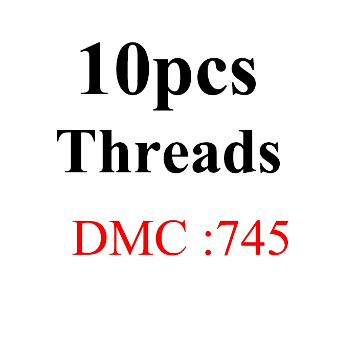JOY SUNDAY, DMC726-775 нить для вышивания крестиком 10 шт./лот 1,2 м Набор для вышивания крестиком для рукоделия шитье, моток пряжи ремесло - Цвет: 10pcs-DMC745