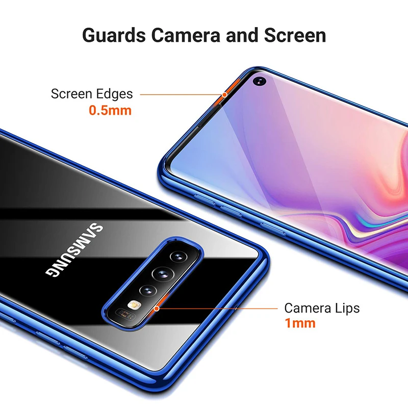 Gourde armor чехол для Samsung Galaxy S10 Plus S10e TPU прозрачный противоударный телефона задняя