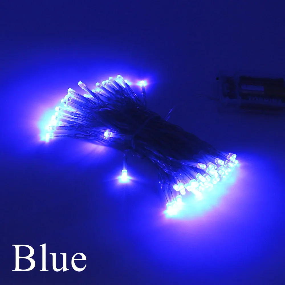 Garland LED AA Battery Power Fairy Lights string Deco Garden Outdoor Party Wedding Xmas Warm White RGB Lamp 1m 2m 3m 4m 5m 10m