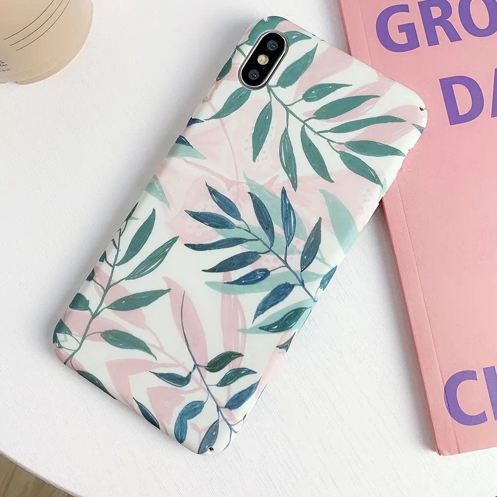KISSCASE Leaf Phone Case For Samsung A50 A70 S10 Plus A30 A90 Back Cover Funda for J7 2017 S10E Coque |