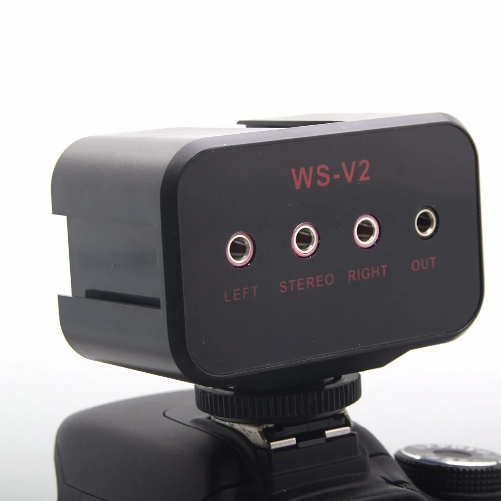 WS V2 Универсальный аудио адаптер с двойным XLR входов для цифровых зеркальных камер