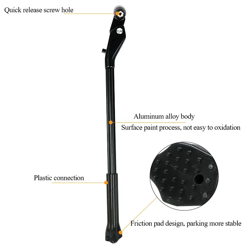 Quick release bicycle foot mountain bike 26/27.5/29 inch rear support folding accessories | Спорт и развлечения