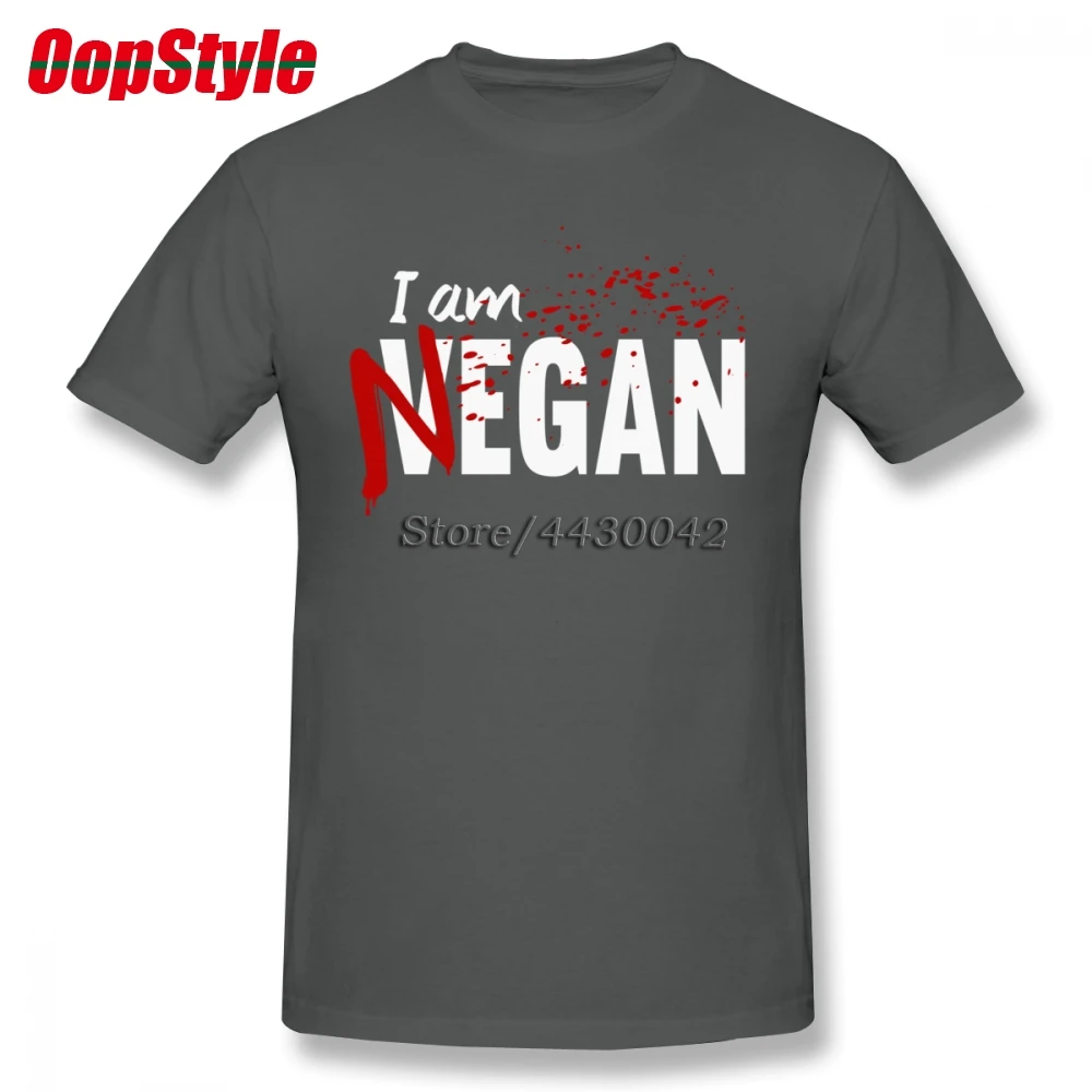 Мужская футболка с коротким рукавом I'm Negan Walking Dead хлопковая Футболка большого