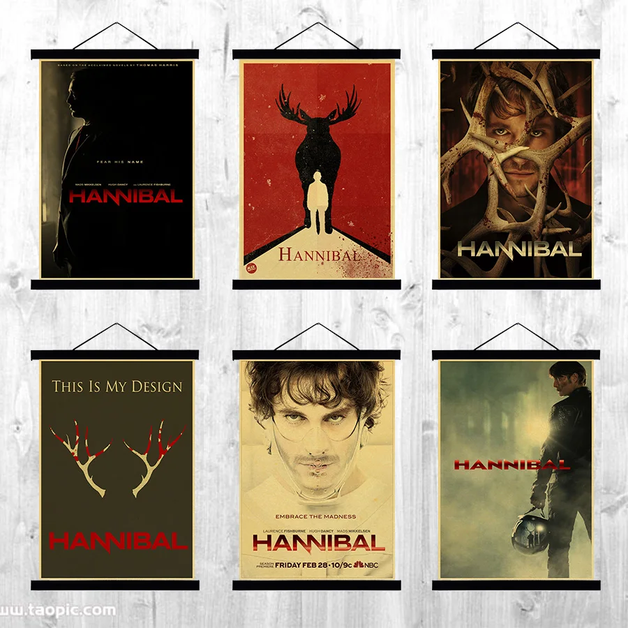 Винтажные плакаты Hannibal Hugh dancy ужасные триллеры украшения для дома Крафтовая