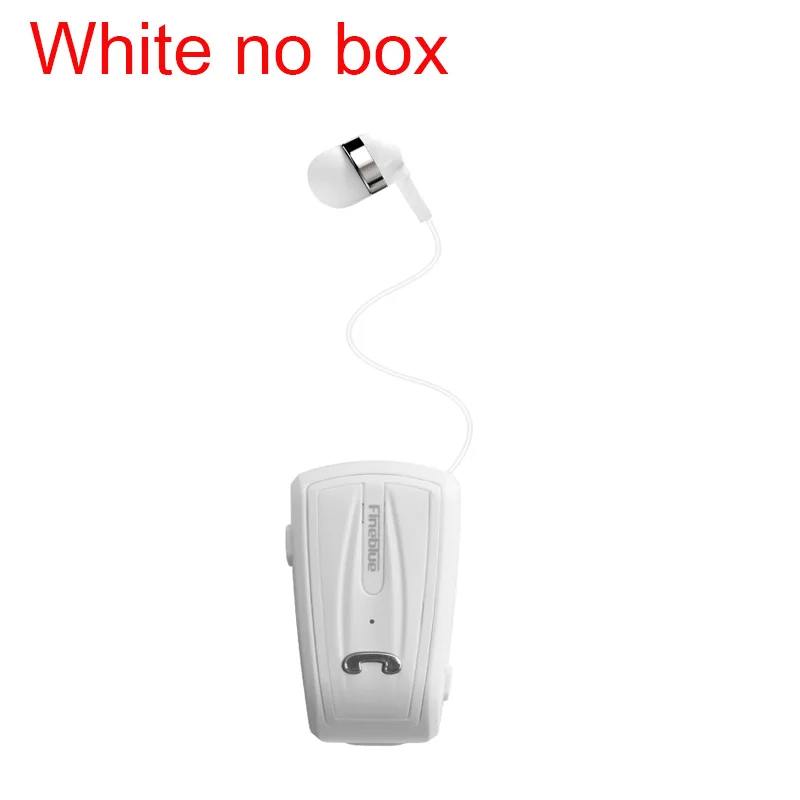 White no box Fineblue F-V6 Bluetooth 4,0 мини наушники стерео Bluetooth Беспроводные наушники с зажимом для IOS Android телефон с шумоподавлением - Цвет: White no box
