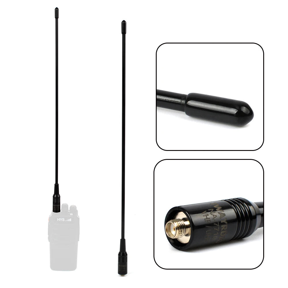 HYS NA 771B FRP SMA женский многоцветный 5 видов цветов антенна Dual Band VHF/UHF 144/430 мГц два