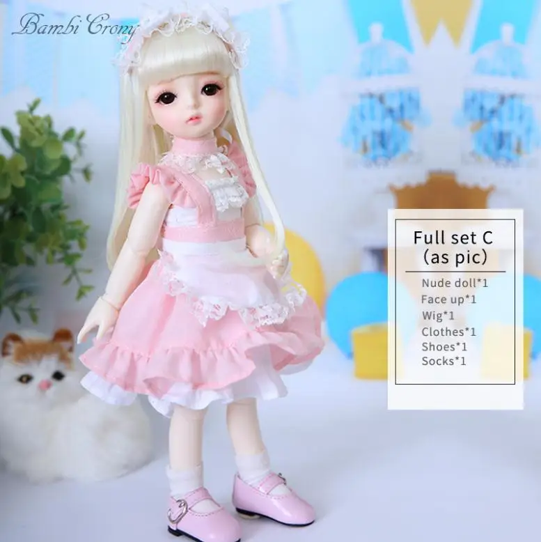Fullset C in NS aspi OUENEIFS BambiCrony ванильный BJD SD кукла из смолы 1/6 модель тела для девочек и мальчиков игрушки глаза высокое качество подарки на день рождения или Рождество - Цвет: Fullset C in NS aspi