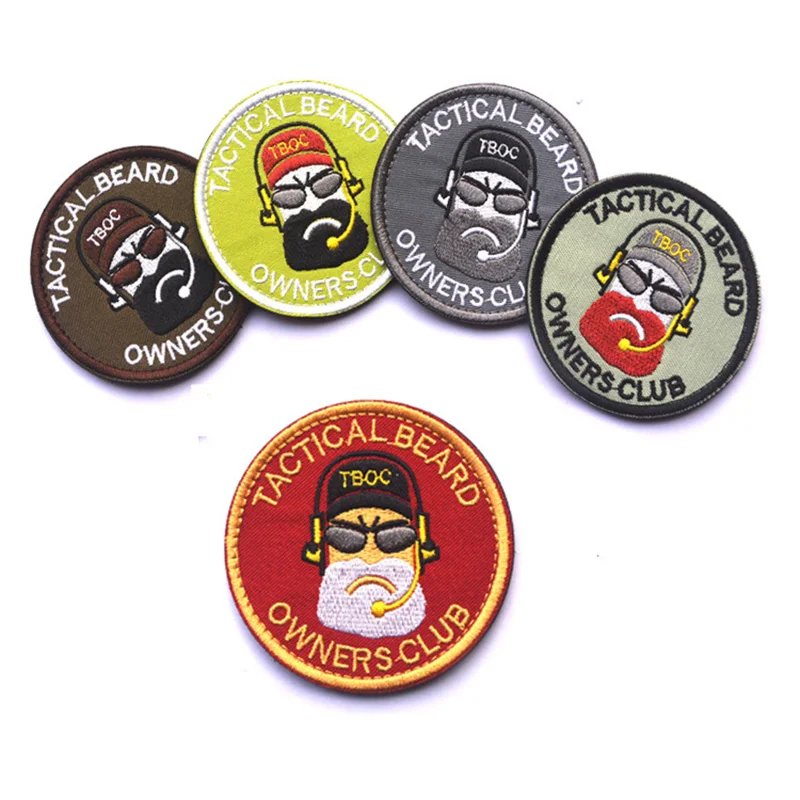 Тактические Патчи для болельщика шеврон Tactic Beard забавный и великолепный военный