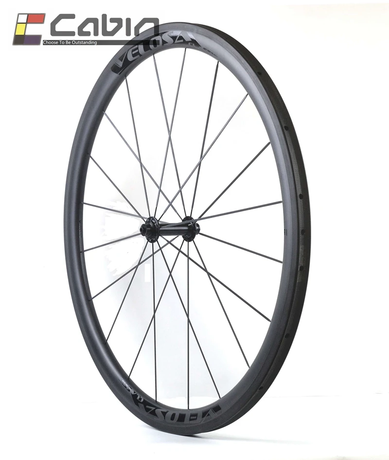 Velosa черная серия 30 Углеродные колеса для дорожного велосипеда 700C дорожный