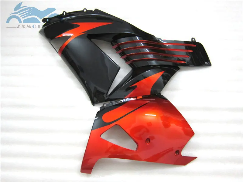 Injection fairings kit for KAWASAKI Ninja ZX14R 2006 2007-2011 motorcycle racing fairing set ZX 14R 06 07 08-11 red golden black |