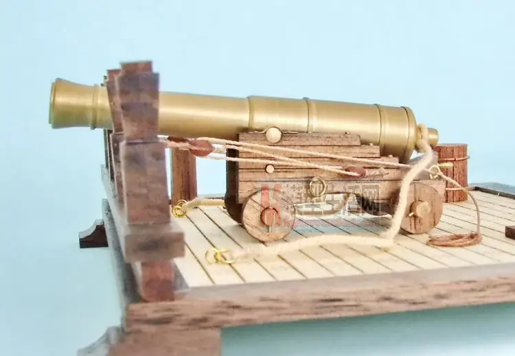 Сборные комплекты деревянных моделей 1:30 32 фунта Cannon The Continental бронзовая пушка