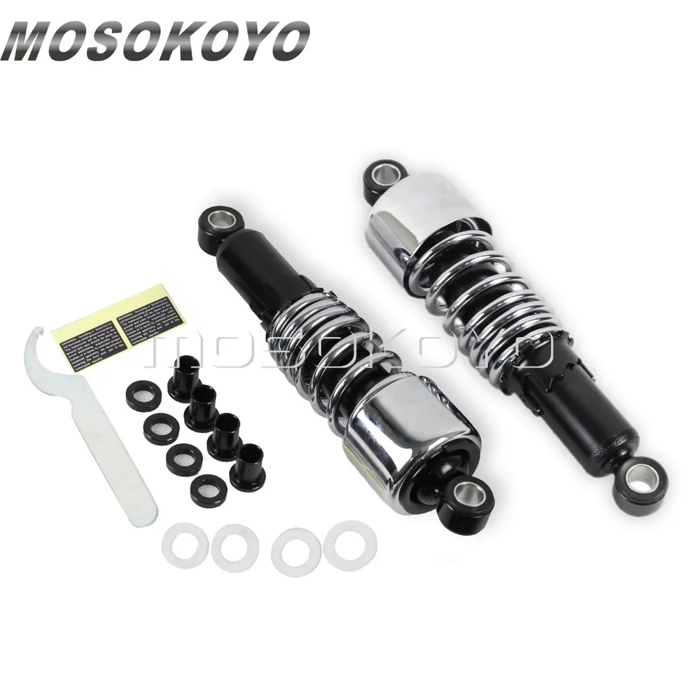 Комплект амортизаторов для задней подвески Harley Touring Road King Glide FLT FLHT FLTR Chrome 10 дюймов