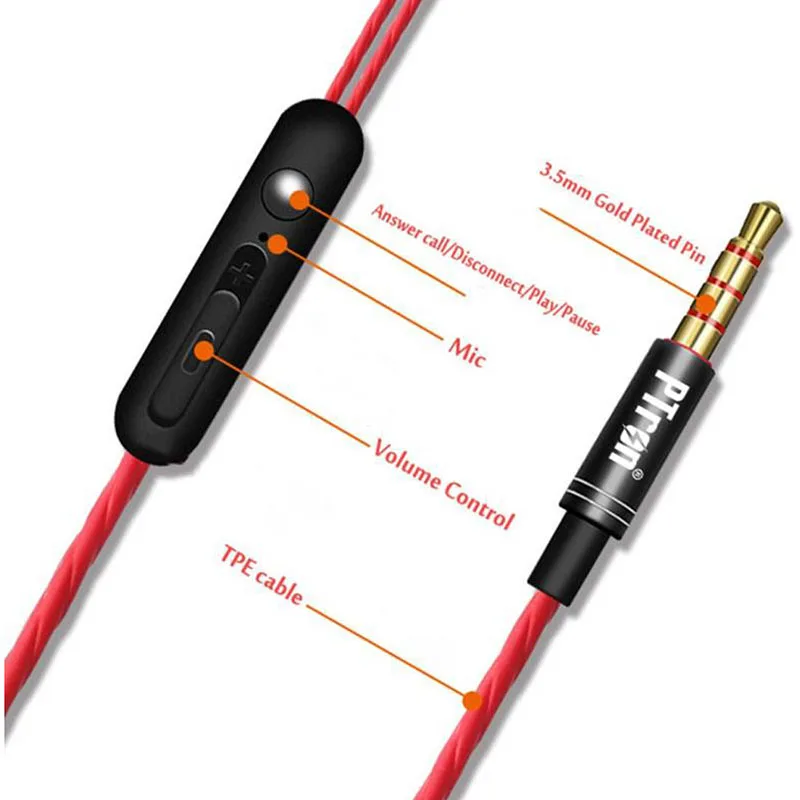 PTron Boom2 для Xiaomi Redmi Note 4 in ear Проводные лучший шумоподавления наушники в ухо