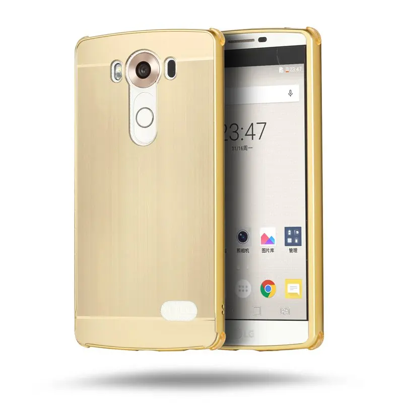 ZEALLION для LG V10 чехол 2 в 1 металлическое покрытие Алюминиевая Рамка Тонкий матовый PC