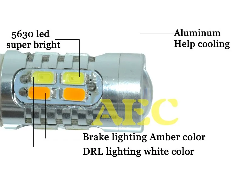 2 шт. автомобильные светодиодсветодиодный ламсветильник T25 3157 20 SMD 5630 12 В|car amber