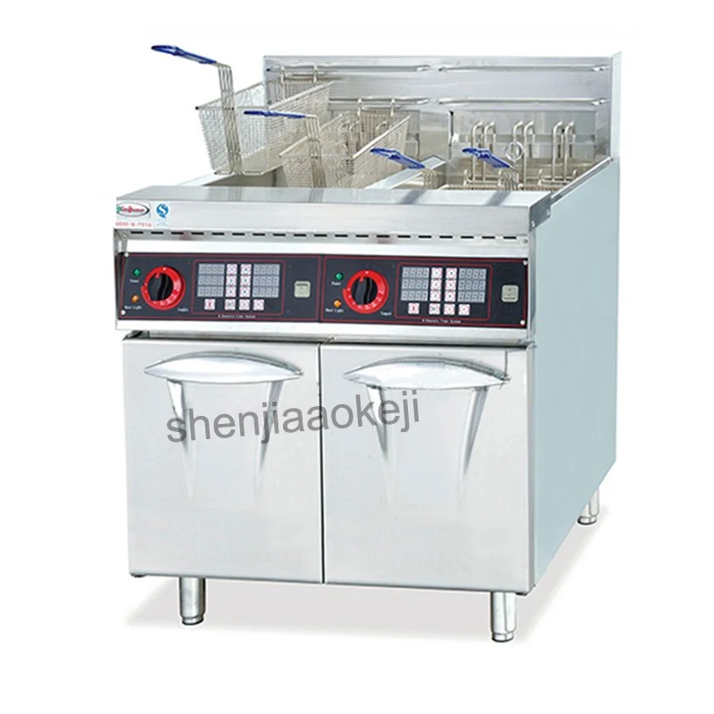 Вертикальная электрическая фритюрница Коммерческая DF-26-2A двухрядная 220В/3n-380в 1