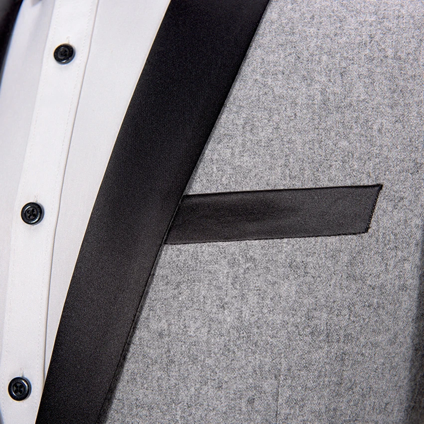 Новинка свадебные костюмы для мужчин из искусственной шерсти с черными брюками