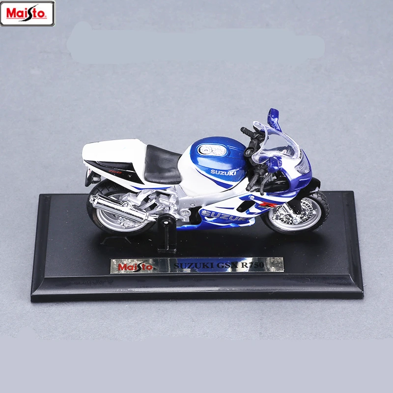 Оригинальная Авторизованная модель мотоцикла Maisto 1:18 SUZUKI R750 из сплава Игрушечная
