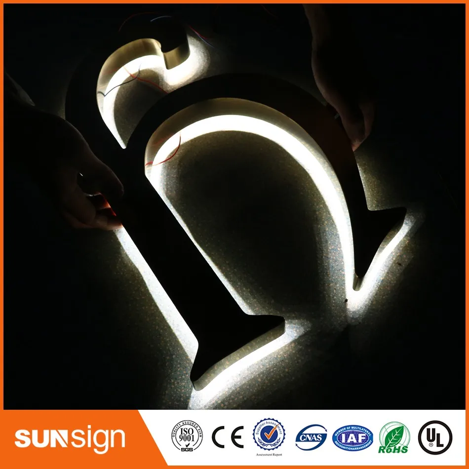 Белый светодиодный знак с подсветкой/логотип магазина|illuminated sign letters|sign lettersilluminated