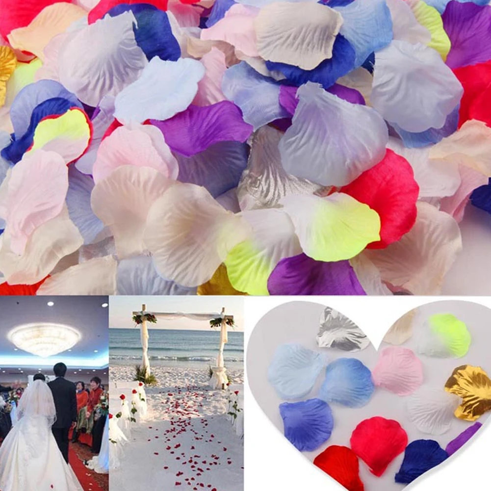 Лепесток розы искусственный цветок из шелка розового Конфетти Для украшения