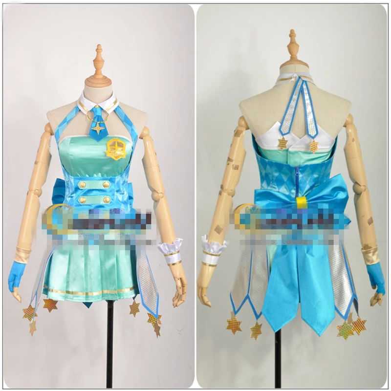 Японский Амин Amami Haruka Kisaragi Chihaya Косплей Костюм на заказ женское платье |
