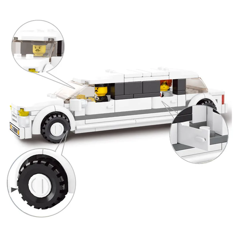 Классные! 135 шт./компл. строительные блоки игрушки легковом автомобиле фигуркы