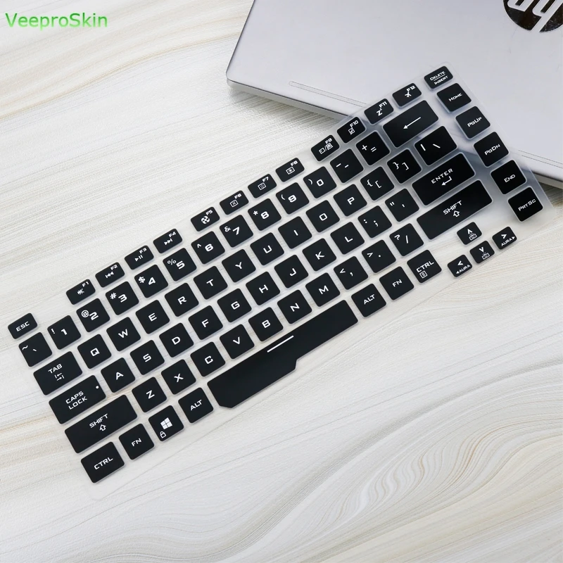 black Силиконовый чехол для клавиатуры ноутбука ASUS ROG Strix G G531GT G531GW G531G G531GU G531GD G531 15 15,6 дюймов ноутбук - Цвет: black