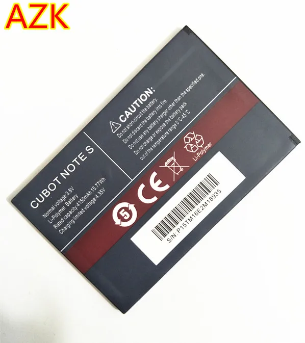 AZK 100% новый аккумулятор 4150 мАч CUBOT Note S для сменный резервный сотового