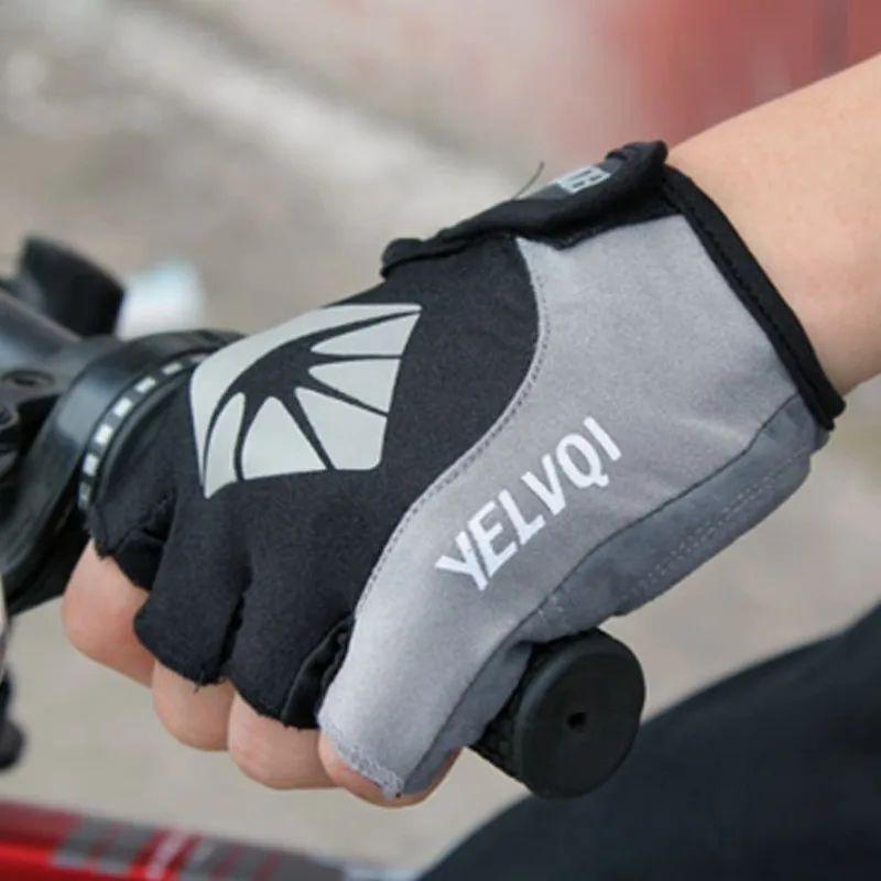 Велосипедные перчатки силиконовые с открытыми пальцами влагоотводящие