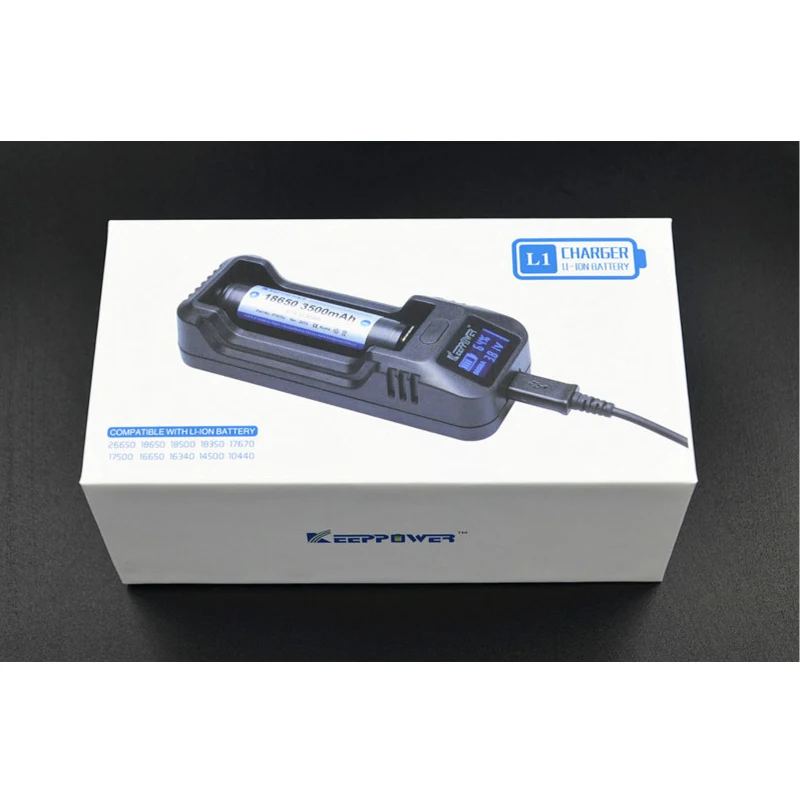 KeepPower L1 3.7V 26650/18650/18500 Intelligence Li-ion Battery USB Charger | Лампы и освещение