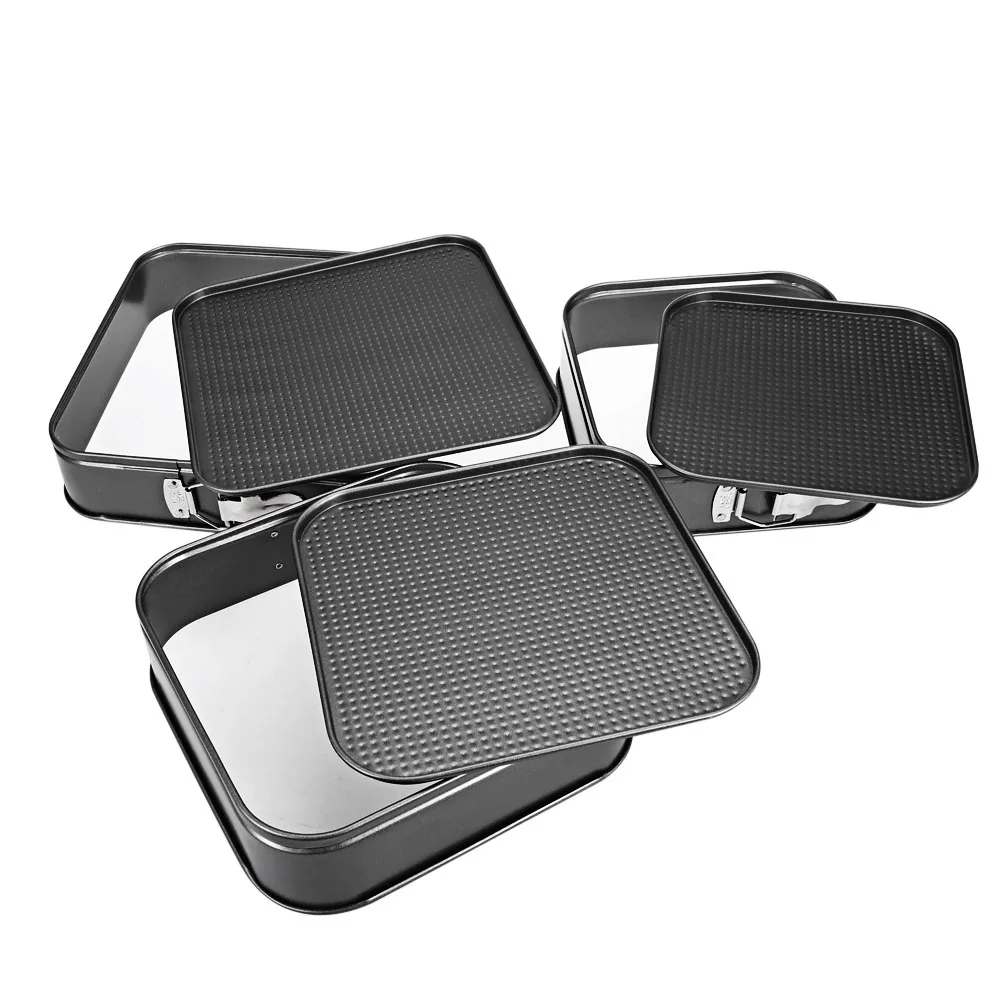 3pcs Carbon Steel Cookies Cake Pan Bakeware Non-Stick Coating Pasty Innovative Design Baking Kitchen Tools | Дом и сад