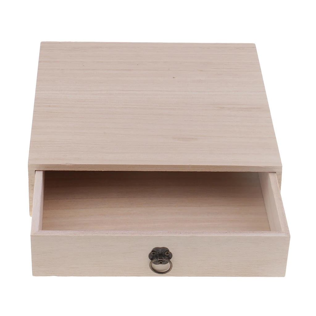 Деревянный ящик для хранения домашнего органайзер ювелирных изделий деревянный