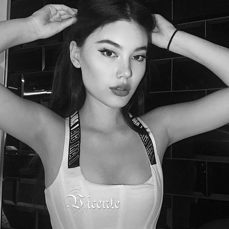 Женский топ без рукавов белый бандажный Топ для вечеринок|Майки| |