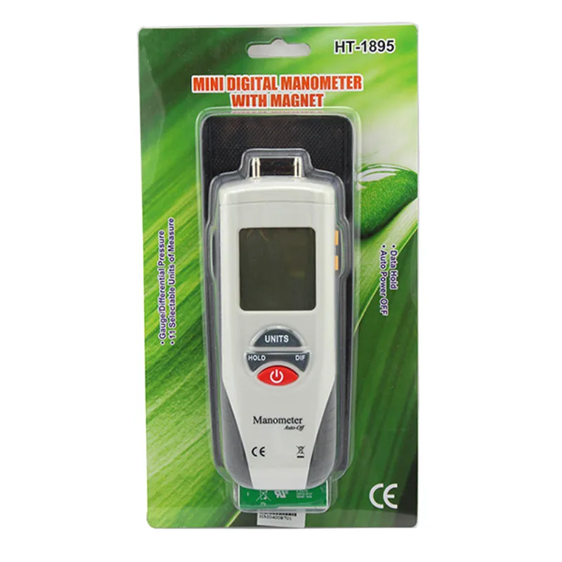 Портативный ЖК дисплей цифровой манометр HT 1895 Psi измеритель давления воздуха +