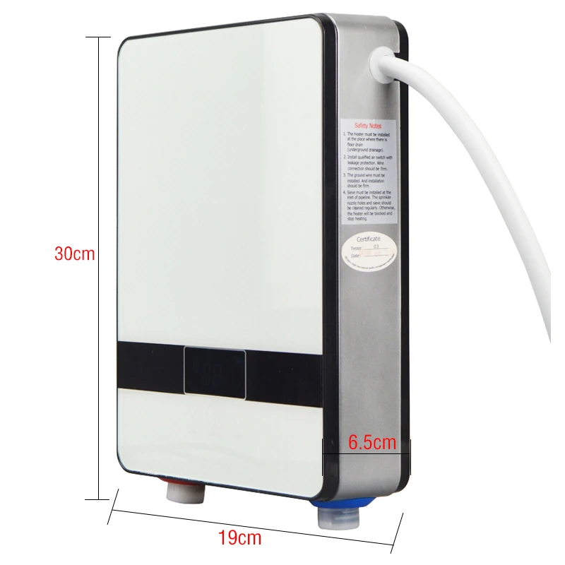 Электрический мгновенный нагреватель для душа 6500 Вт 220 В|shower water temperature regulator|shower