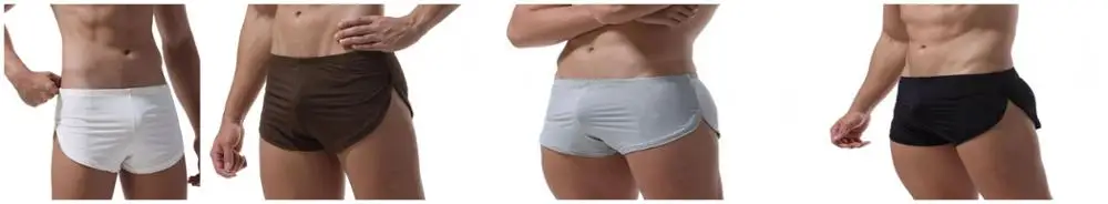 Распродажа, Cuecas Ropa Interior Hombre, 4 шт./лот, мужские боксеры, нижнее белье, одноцветные, мягкие трусы, шелковистые, сексуальные, Calzoncillos Hombre - Цвет: group 2