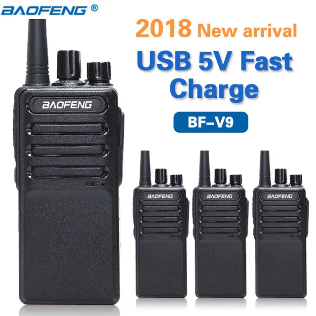 4 шт. Baofeng BF V9 для быстрой зарядки с usb портом Зарядное устройство иди и болтай Walkie