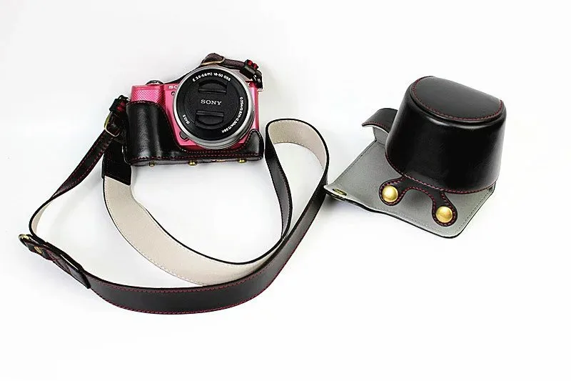 5 цветов цифровая камера кожаный чехол для sony A5100 камера чехол Прямая зарядка