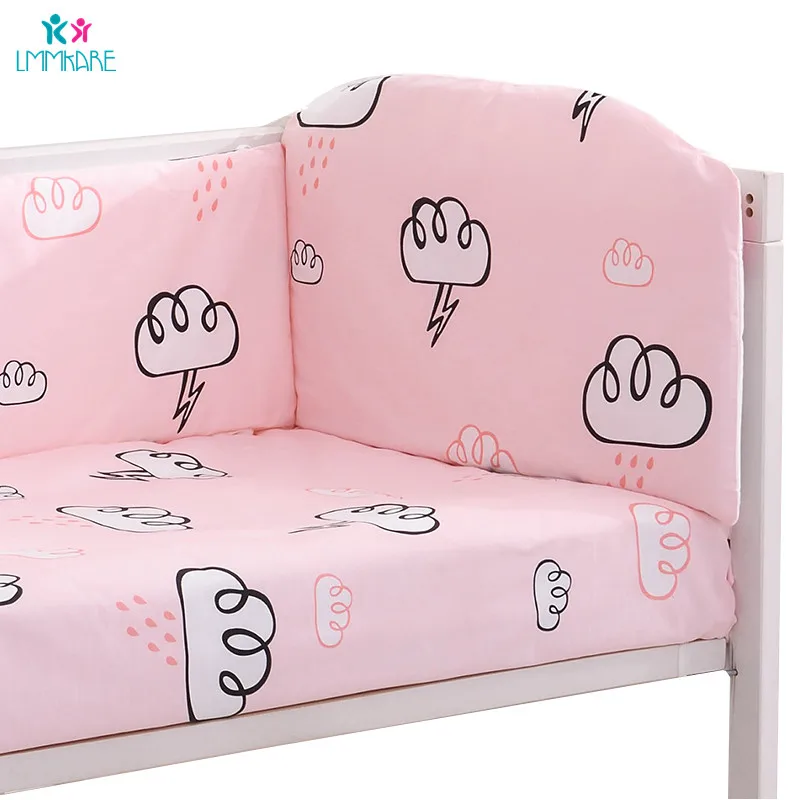 Хлопковые комплекты постельного белья для малышей розовое облако Детские