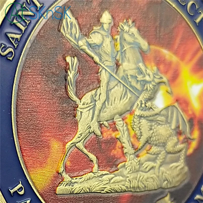 1 10 шт. модные монеты армии США для сувениров Антикварные Монеты Санта Джордж