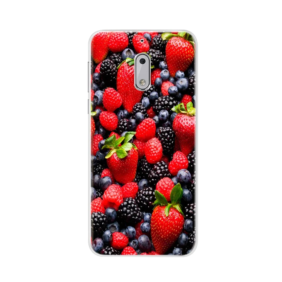Чехол для Nokia 6, чехол, силиконовый чехол, Fundas для Nokia 6, чехол, TPU, мягкий, Coque, Capas, бампер, чехол для телефона Nokia 6 TA-1033 TA-1021 - Цвет: Арбузно-красный