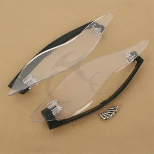 Прозрачные Боковые Крылья Лобовое стекло дефлекторы воздуха для Harley Davidson Touring