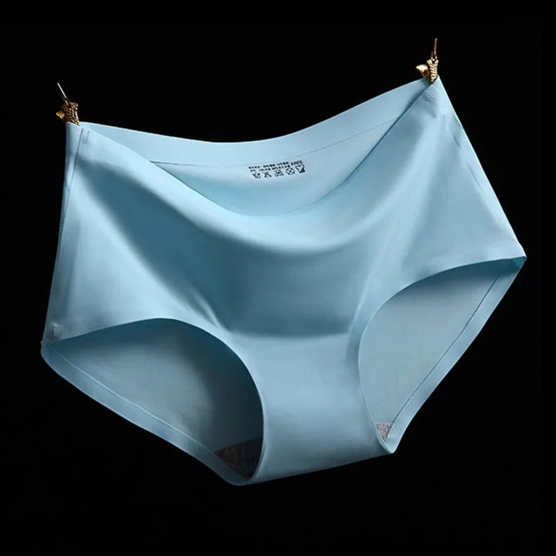 Hot High Quality Sexy Underwear Women Seamless Panties Tanga Sexy Briefs Silk Calcinha Blankholding Comfort Panties 5WH003