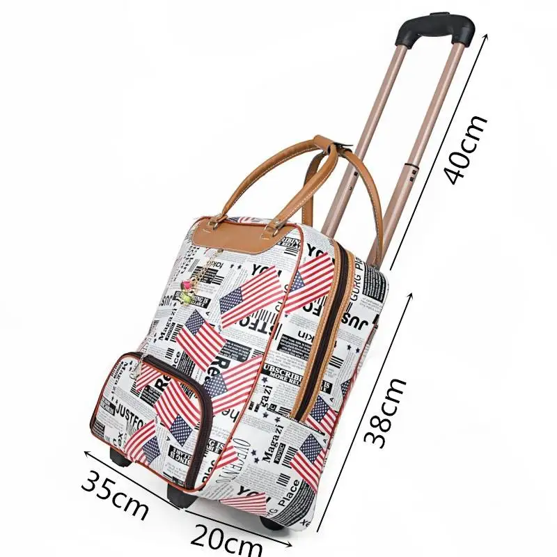 LHLYSGS бренд высокое качество Для женщин мода путешествовать сумка тележка