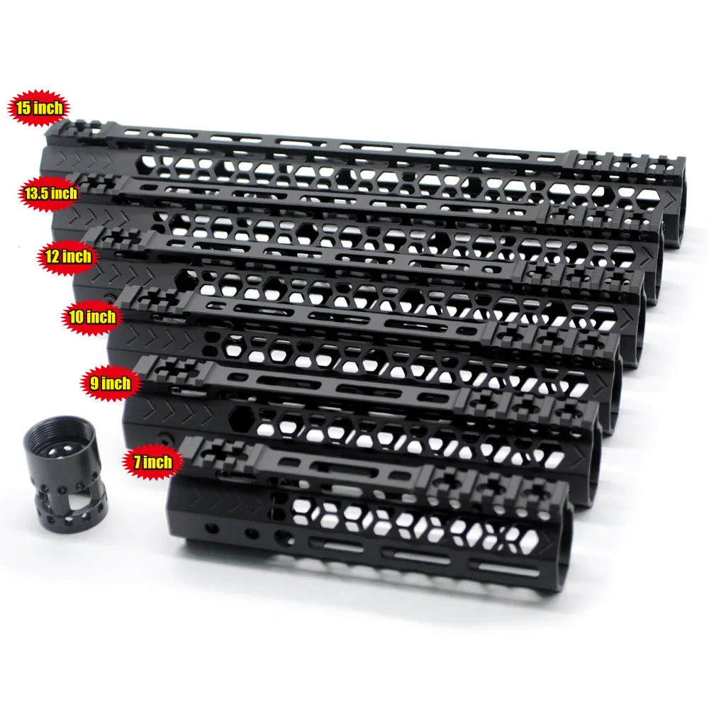 Aplus дизайн M-lok поручень 7 ''9'' 10 ''12'' 13,5 ''15'' дюймов Пикатинни Монтажная система подходит. 223/5. 56_ черный анодированный