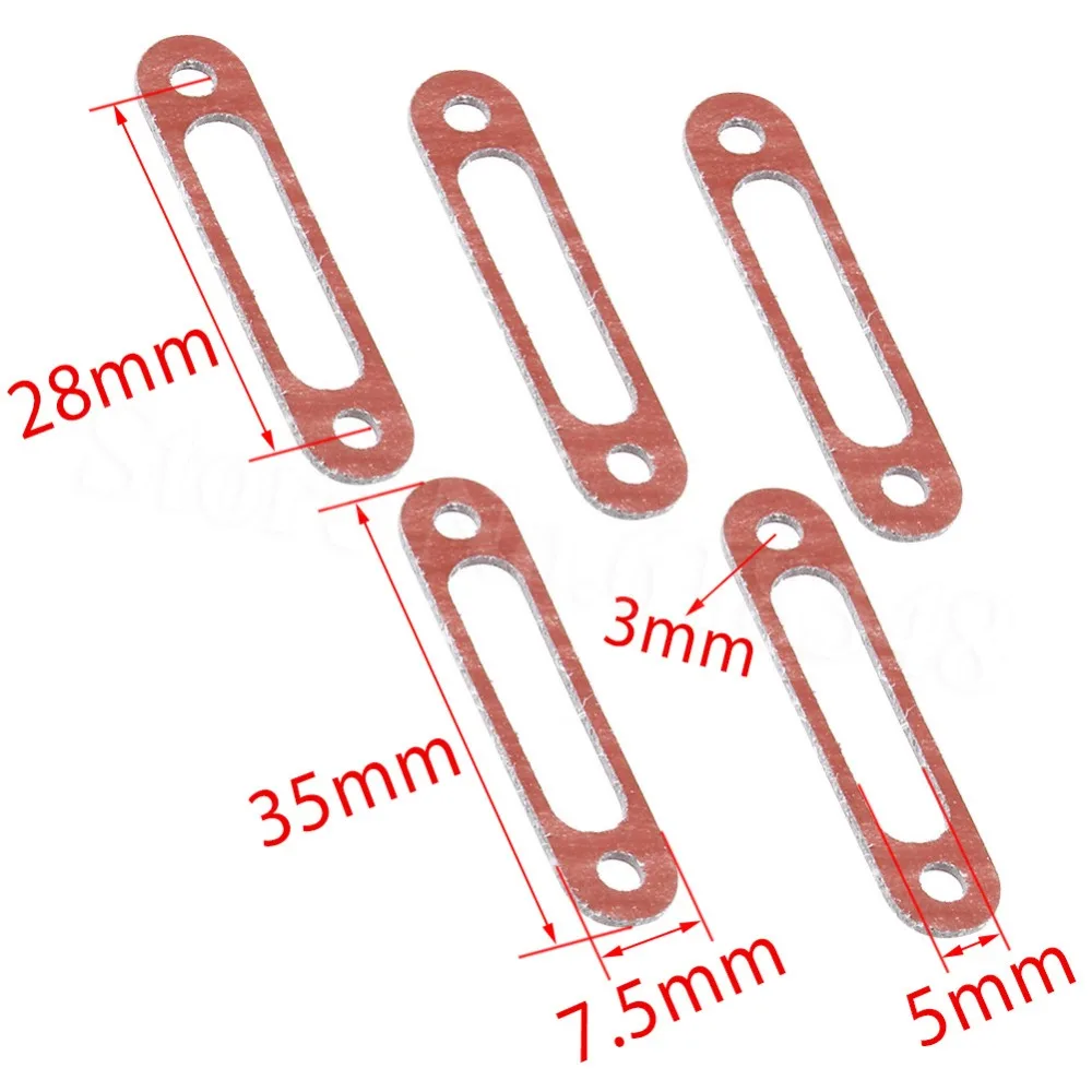 5 шт. прокладка выхлопного коллектора для модели 1/10 Nitro Power Car HSP Himoto Redcat HPI Traxxas Losi