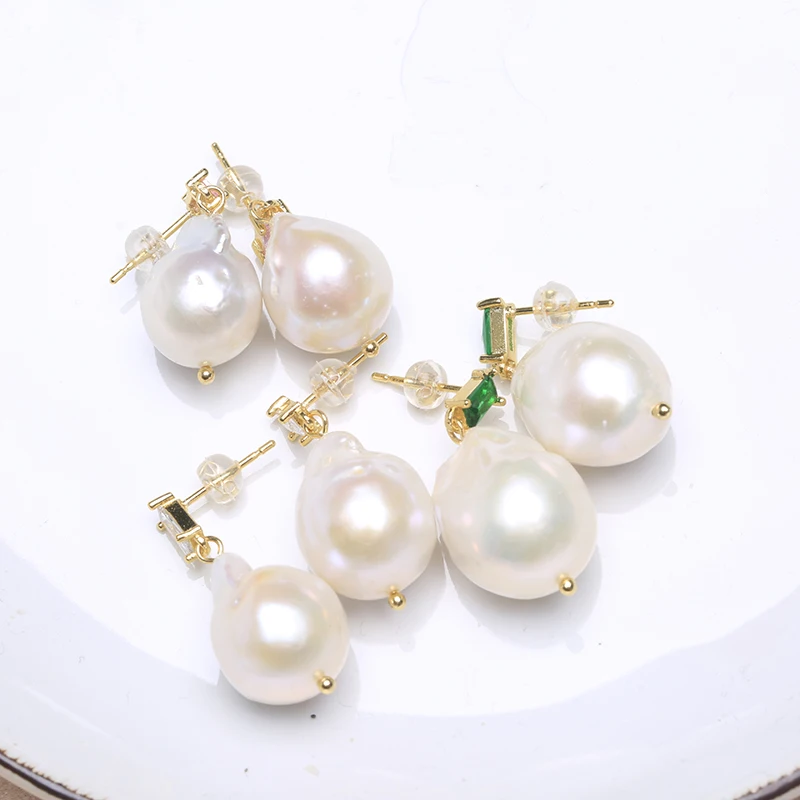 Серьги с камнем Сваровски Baroqueonly висячие серьги из натурального жемчуга сережки