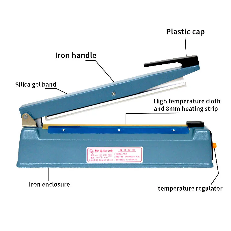 Ручная машина для запечатывания полиэтиленовой пленки тепловой импульсный