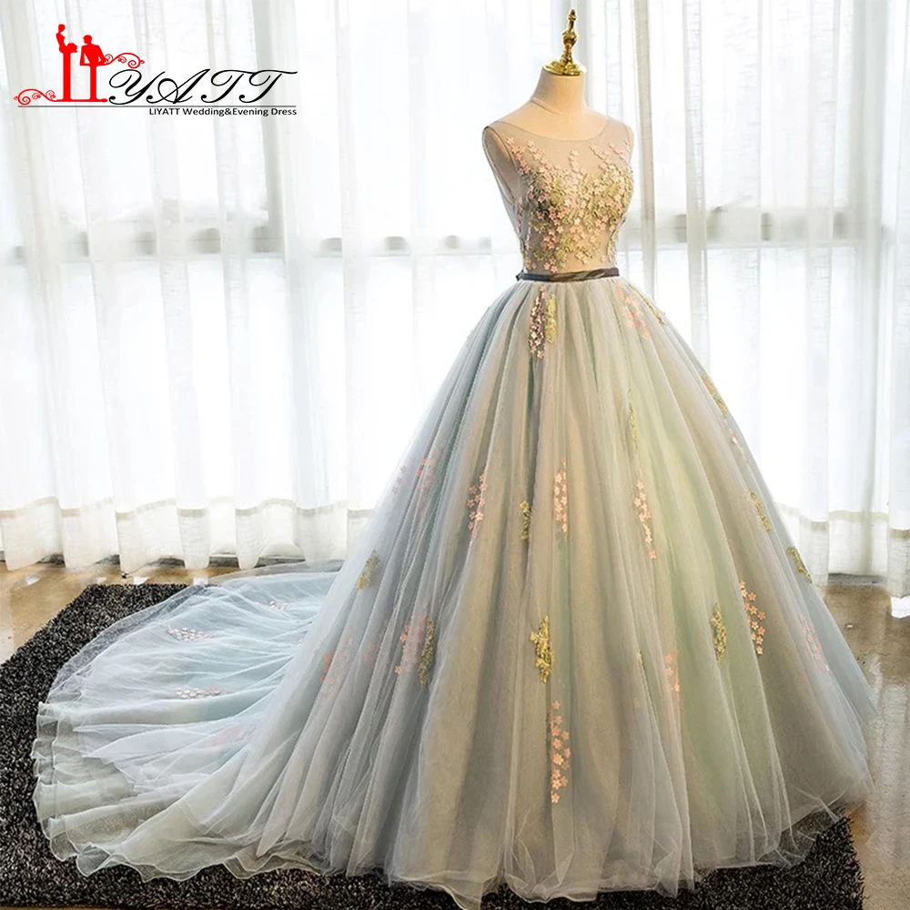 Vestidos de formatura 2017 настоящая фотография Новая коллекция зеленое с аппликацией